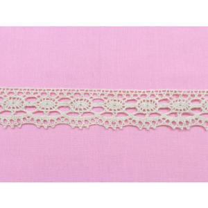 麻混レース ベージュ【7325】 幅25mm （LACE030）