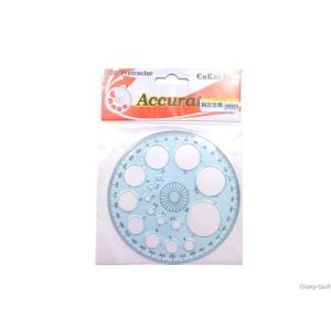 マザーランド 円形定規・360度 （スカイブルー）