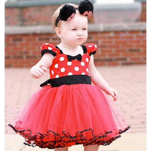 可愛い　赤ちゃん　ベビー　女の子ドレス 子供  衣装 ハロウィーン　ミッキーマウス ワンピース 仮装...