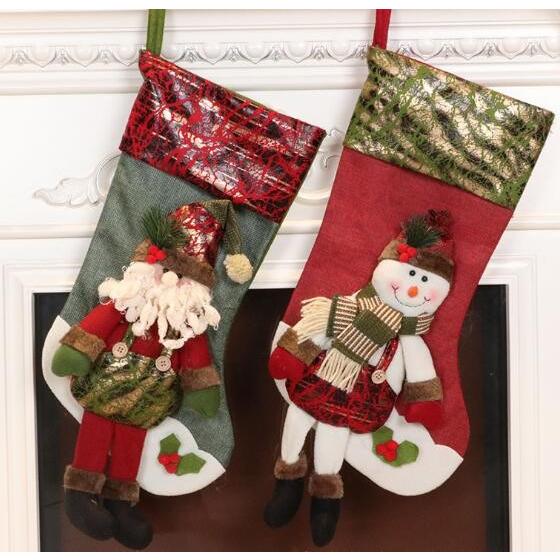 クリスマス ブーツ ソックス 靴下 プレゼント 長靴 袋 クリスマスツリー 飾り サンタ