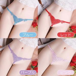 Tバック 下着 紐パン パール付き ショーツ ...の詳細画像1