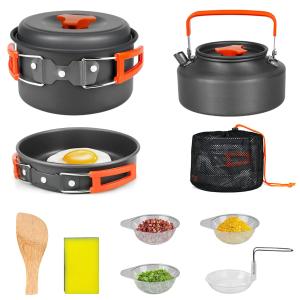 OSWIN Camping Cookware Set,Non-Stick/Lightweight/D...