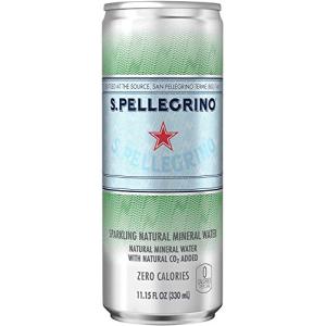 サンペレグリノ (S.PELLEGRINO) 炭酸水 缶 330ml [直輸入品] ×24本｜cherubin-shopp