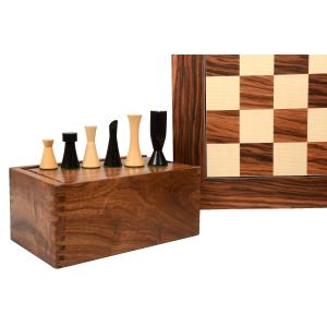 チェスセット ミッドナイト 85mm 55cm ストレージ付き インド直送 C0809｜chessjapan