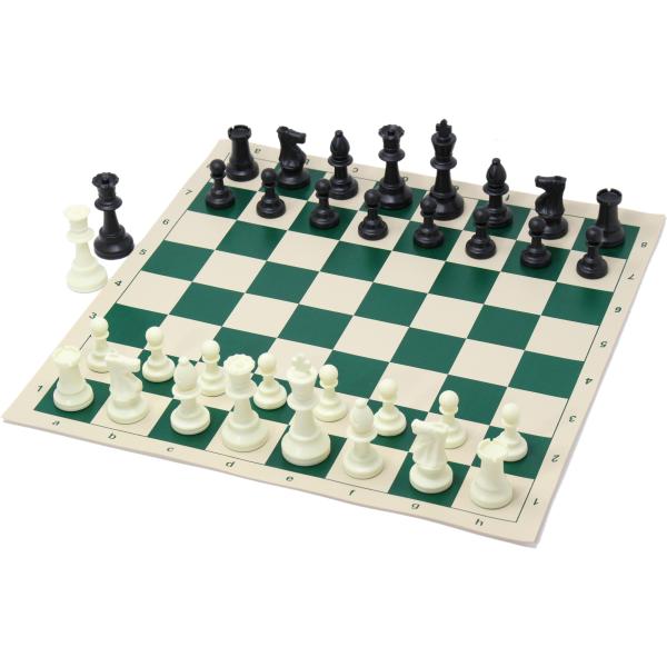 ChessJapan 日本チェス連盟公式チェスセット モダン・トーナメント 44cm ヘビー