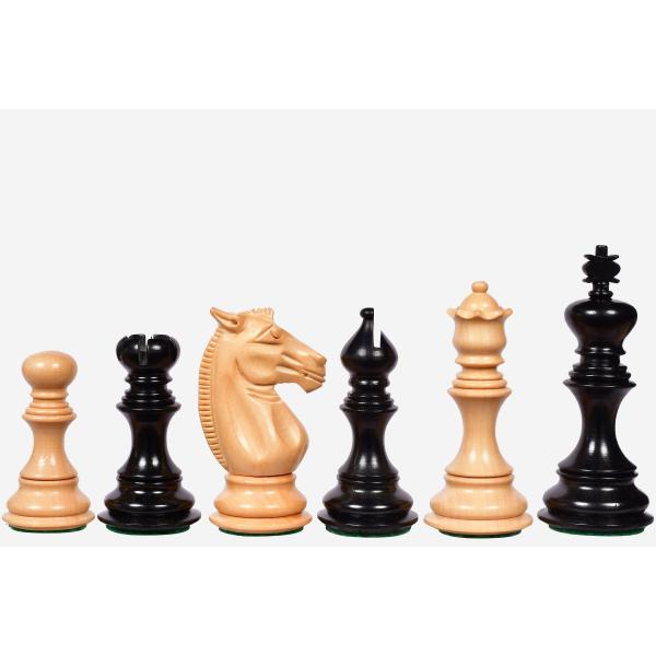 チェス駒 メーガ・ドゥート 80mm 黒檀 インド直送 M0092