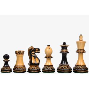 チェス駒 Richard Whitty 96mm 黒檀 インド直送 R0354 : チェス専門店