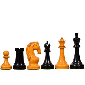 チェス[インド土産] チェス駒 1860年代 British Chess Company 100mm 黒檀 インド