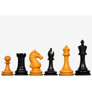 チェス駒 1950年代ソビエト 106mm エボナイズ インド直送 R0317