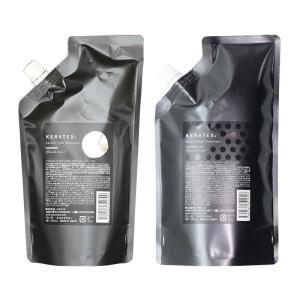 HAHONICO ハホニコ ケラテックス ファイバー シャンプー 500ml+ファイバー トリートメント 400g　レフィルセット