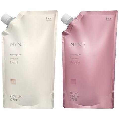 【送料無料】 ホーユー hoyu  NiNE ナイン ファーミングケア シャンプー 750ml ＆ ...
