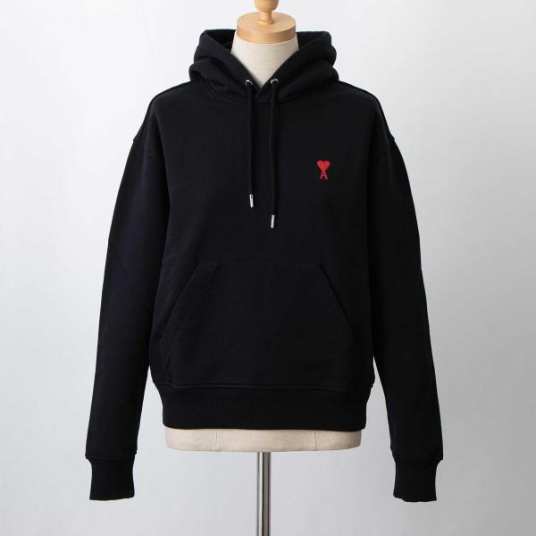 アミパリス AMI PARIS フーディー ブラック AMI DE COEUR HOODIE レディ...