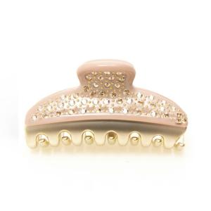 アレクサンドル ドゥ パリ ALEXANDRE DE PARIS ヘアクリップ ベージュ×ゴールド VENDOME ヴァンドーム CLIP M ICCM-15571-04 S5 BEIGE 7.5cm