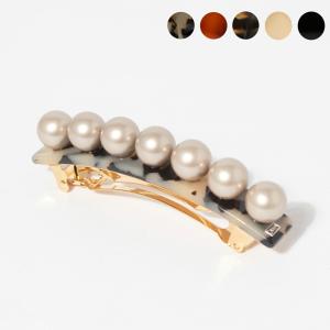 アレクサンドル ドゥ パリ ALEXANDRE DE PARIS バレッタ LES PERLES OVERSIZE BARRETTE AA8-16919-03 8cm 国内配送｜chgardens