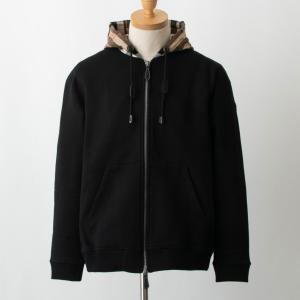バーバリー BURBERRY メンズ パーカー ブラック×アーカイブベージュ（ヴィンテージチェック柄） SAMUEL 80480261 ZIP:131471 A1189 BLACK