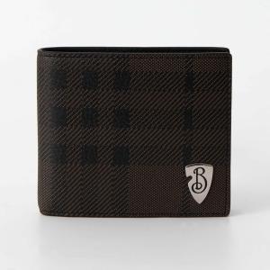 【未使用に近い】バーバリー 二つ折り財布 TBモノグラム レザー メンズ 黒 BURBERRY バーバリー 二つ折り財布 メンズ TBモノグラム ロゴ レザー