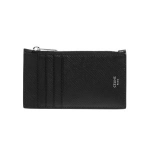 セリーヌ CELINE 財布 レディース メンズ カードケース/コインケース ブラック ZIPPED COMPACT CARD HOLDER 10B68 3BEL 38SI BLACK