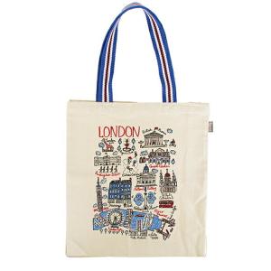 イギリス エコバッグ TALENTED London Large Tote ナチュラルベージュ NATURAL/MULTI｜chgardens