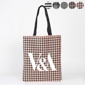 ヴィクトリア&アルバート V&A *トートバッグ*かばん肩掛け千鳥格子ロゴ