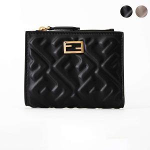 35 美品　FENDI フェンディ　二つ折り財布　長財布 FENDI フェンディ 二つ折り財布 ブランドオフ レザー レディース