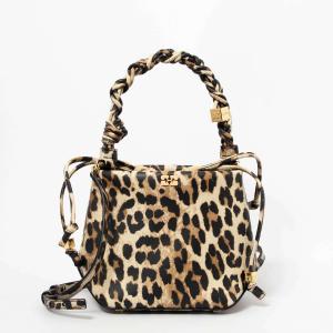SALE！！GANNI レオパード ミニハンドバッグ GANNI 【並行輸入品】ガニ― ハンドバッグ レディース ショルダー