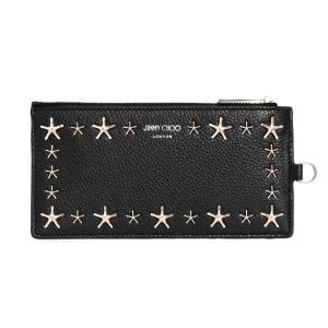 新品JimmyChoo CLIFFY UUF BLACKSILVERカードケース アウトレット買蔵