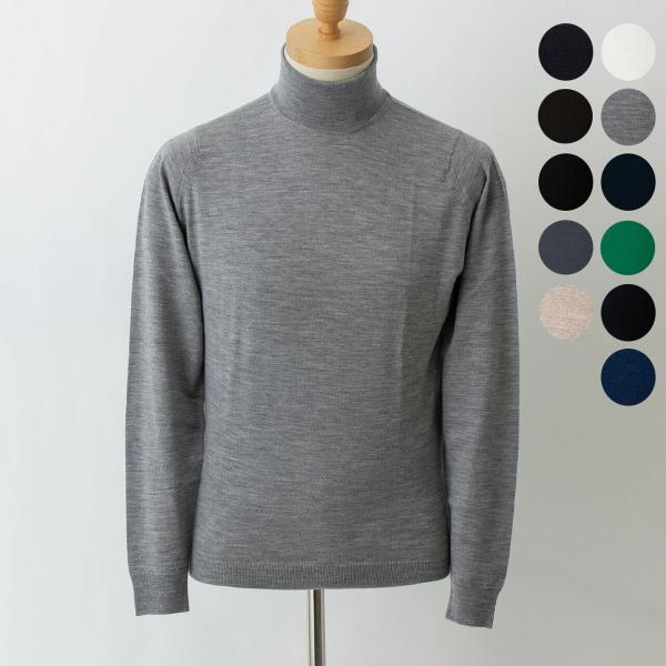 ジョンスメドレー メンズ タートルネック長袖ニット CHERWELL ROLL NECK PULLO...