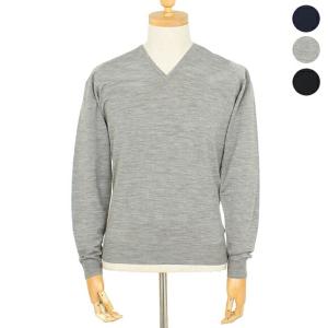 ジョンスメドレー JOHN SMEDLEY メンズ Vネック長袖ニット BLENHEIM V NECK PULLOVER STANDARD FIT｜chgardens