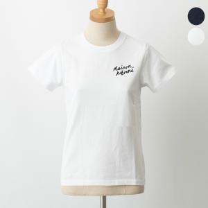 メゾン キツネ MAISON KITSUNE レディース Tシャツ MINI HANDWRITING CLASSIC TEE-SHIRT IW00131 KJ0035｜chgardens