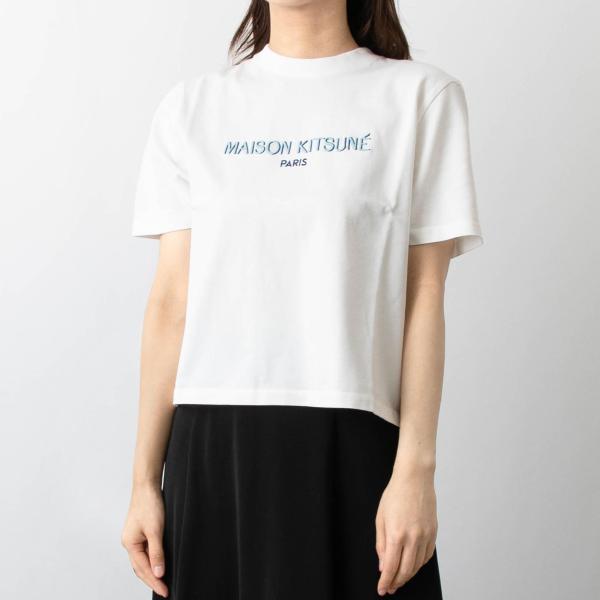 メゾン キツネ MAISON KITSUNE レディース 半袖Tシャツ BOXY CLASSIC T...