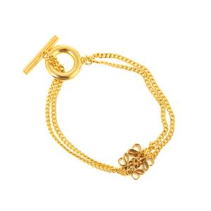 ロエベ LOEWE ブレスレット ANAGRAM SINGLE BRACELET シングル アナグラム ブレスレット J821240X08 8130 GOLD｜chgardens