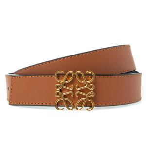 ロエベ LOEWE レディース リバーシブルベルト タンブラウン/ブラック ANAGRAM アナグラム REVERSIBLE BELT E619Z26X03 2544 TAN/BLACK/GOLD｜chgardens