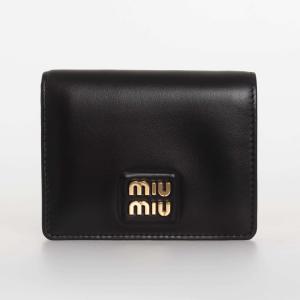 ミュウミュウ MIU MIU 財布 レディース 二つ折り財布 SOFT CALF SMALL LEATHER WALLET レザー 5MV204 2E6Y｜chgardens