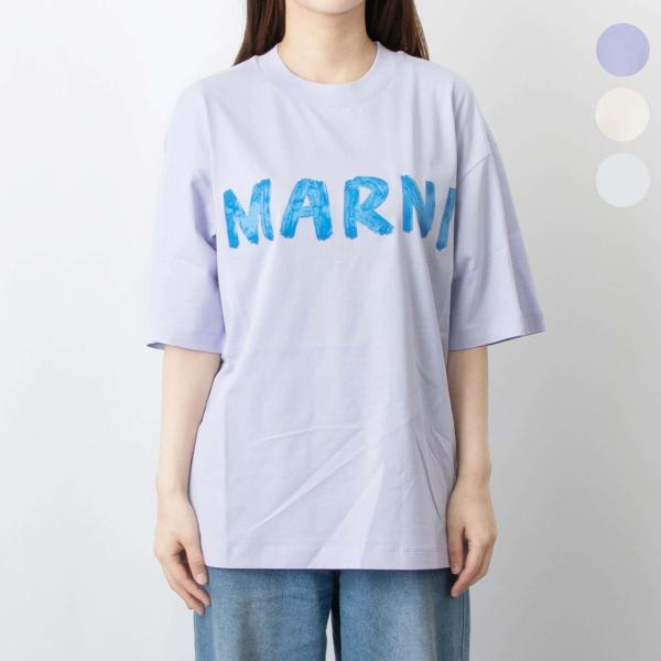 MARNI Marni LOGO ORGANIC COTTON JERSEY Tシャツ THJET49EPH