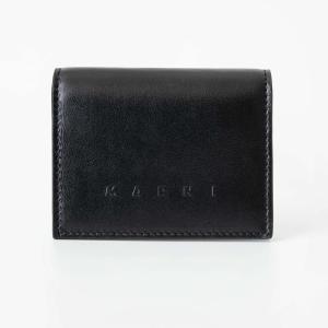 MARNI 二つ折り財布　ブラック MARNI マルニ 二つ折り財布 PFMI0066U0 LV688 レディース レザー
