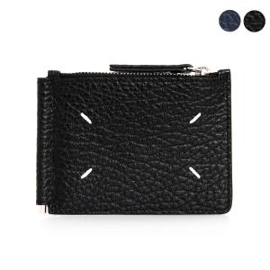 【新品】MAISON MARGIELA 4ステッチロゴ ジップ付き二つ折り財布 新品】MAISON MARGIELA 4ステッチロゴ ジップ付き二つ折り財布