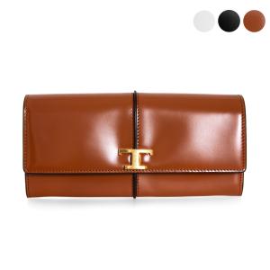 トッズ TOD'S 財布 レディース 長財布 T TIMELESS LARGE WALLET T タイムレス XAWTSKB0400 KET｜chgardens