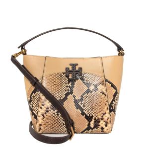 トリーバーチ TORY BURCH バッグ レディース 2WAYハンド/ショルダーバッグ MCGRAW SNAKE EMBOSSED SMALL BUCKET BAG マックグロー 149429｜chgardens