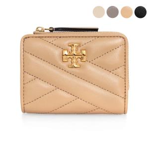 Tory Burch 二つ折り財布 トリーバーチ 二つ折り財布 フレミング ミニ財布 グレー
