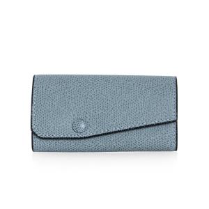 【極美品】Valextra コンパクト パース 三つ折り財布 オイスターグレー コンパクト パース 三つ折り財布 オイスターグレー