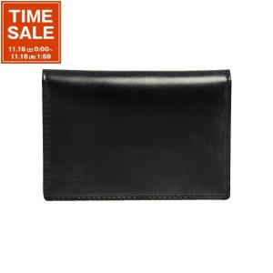 ホワイトハウスコックス WHITEHOUSE COX メンズ 名刺入れ(カードケース) ブラック NAME CARD CASE BRIDLE S7412 BLACK｜chgardens