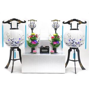 新盆 祭壇セット 二段 D ・お盆セットコンパクト 盆棚セット