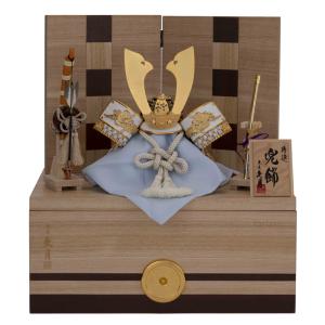 五月人形 久月 コンパクト 兜収納飾り 兜飾り 銘木シリーズ