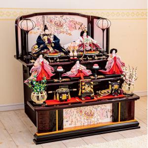 久月 雛人形 飾り方 七段 よろこび雛 九番親王 大三五揃 h023-k-7020