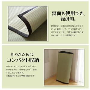 い草 上敷き/ラグマット 〔麻綿織 本間6畳 ...の詳細画像4