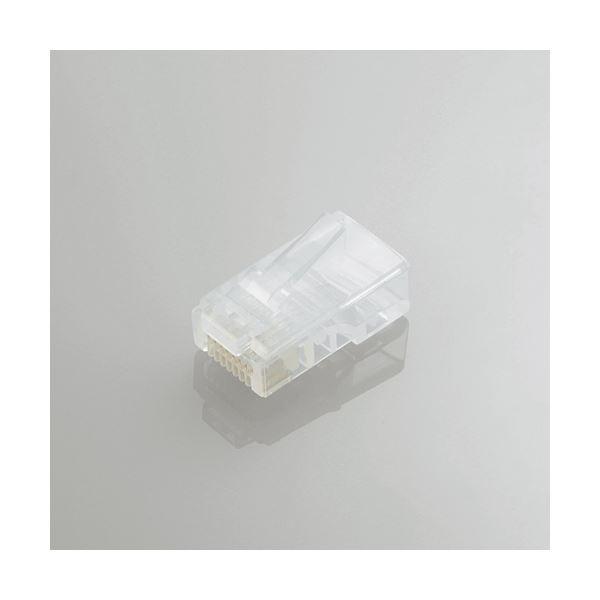 （まとめ）エレコム ツメの折れないLANコネクタ（Cat5e） LD-RJ45T10／T〔×5セット...