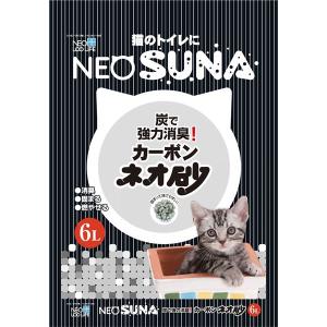 （まとめ） ネオ砂カーボン6L 〔猫砂〕〔ペット用品〕 〔×8セット〕｜chibamart