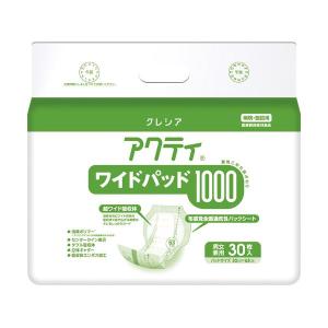 （まとめ） 日本製紙クレシア アクティ ワイドパッド1000 30枚〔×2セット〕｜chibamart