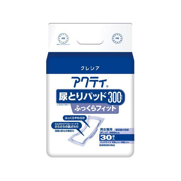 （まとめ） 日本製紙クレシア アクティ尿とりパッド300ふっくら30枚〔×10セット〕