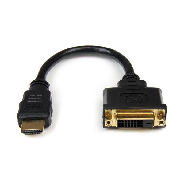 (まとめ) StarTechHDMI-DVI-D変換ケーブル HDMI オス-DVI-D メス 20...